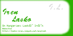 iren lasko business card